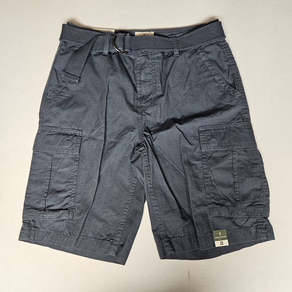 Mutual Weave Men's Navy‎ Blue Cargo Shorts Size 30